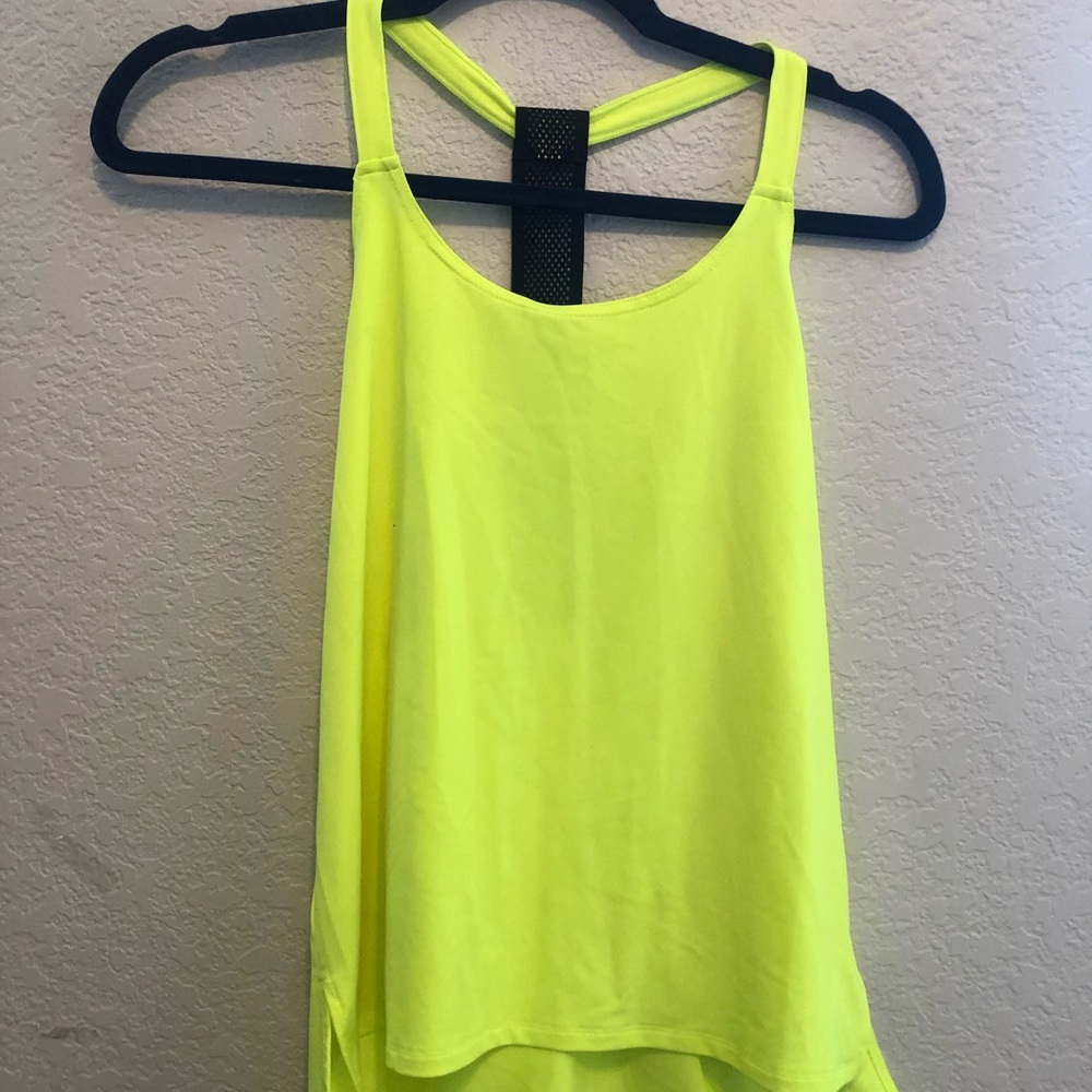 Neon green Fabletics workout tank! NWT